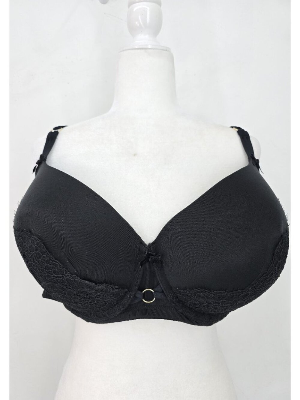 Cacique Black Underwired Push Up Bra Size 44DDD
